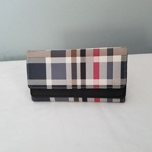 Women's Check Plaid Bi-fold Wallet